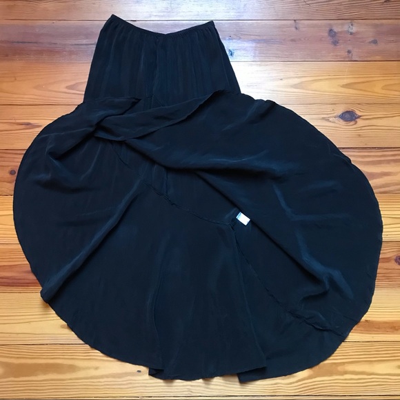 EcoSkin Black Asymmetrical Skirt, EUC, S - Picture 9 of 13